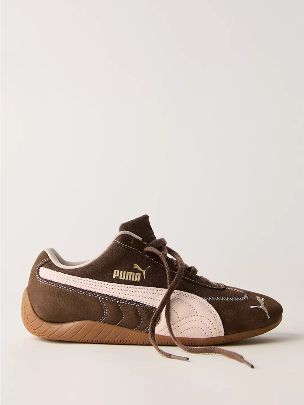 Puma Women’s Speedcat Suede Sneakers in Chocolate/Jasmine Flower - Picture 2 of 2